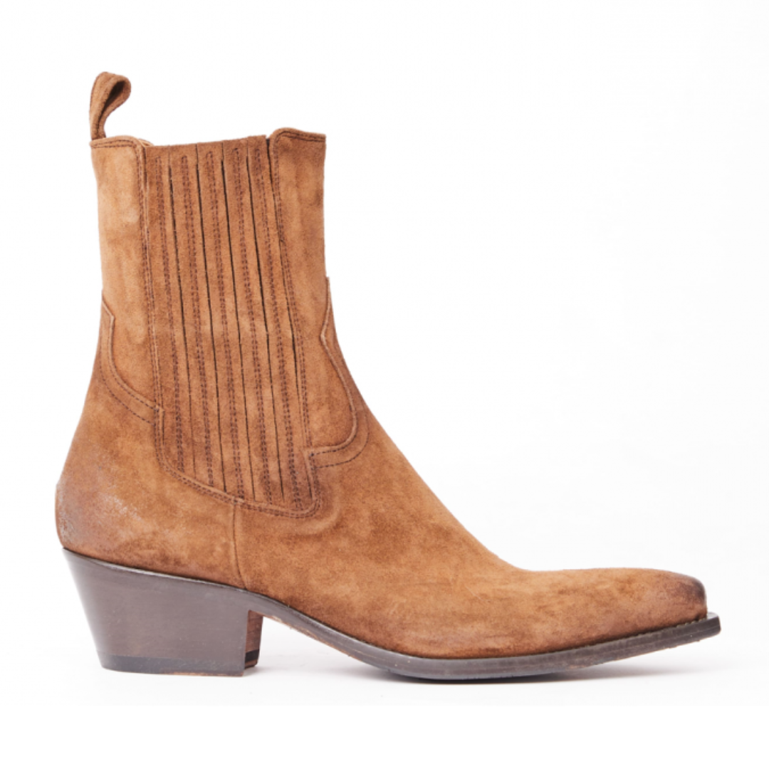 Cowboy Boots Boots Femme Camel Daim Jo Ghost Suede Western