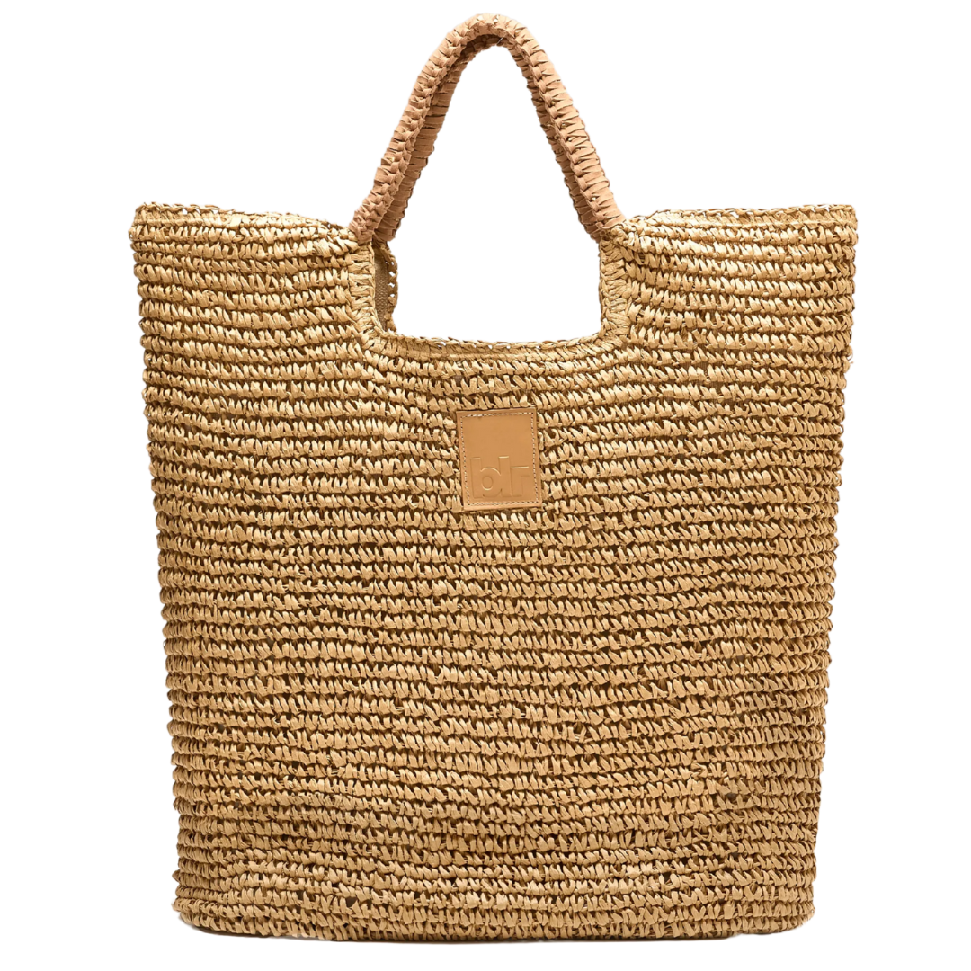 Ogico Straw Shopping Bag in Natural