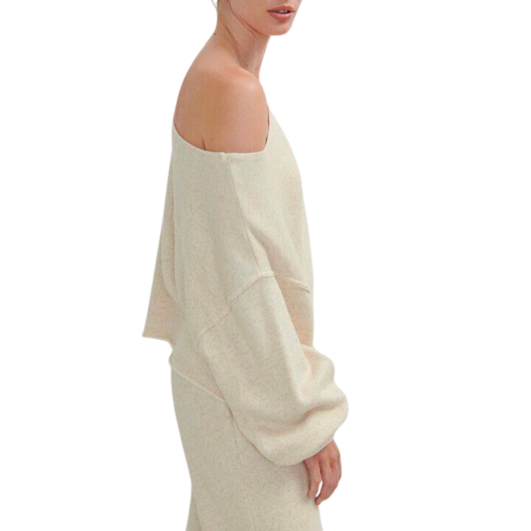 Itonay Sweatshirt in Ecru Melange