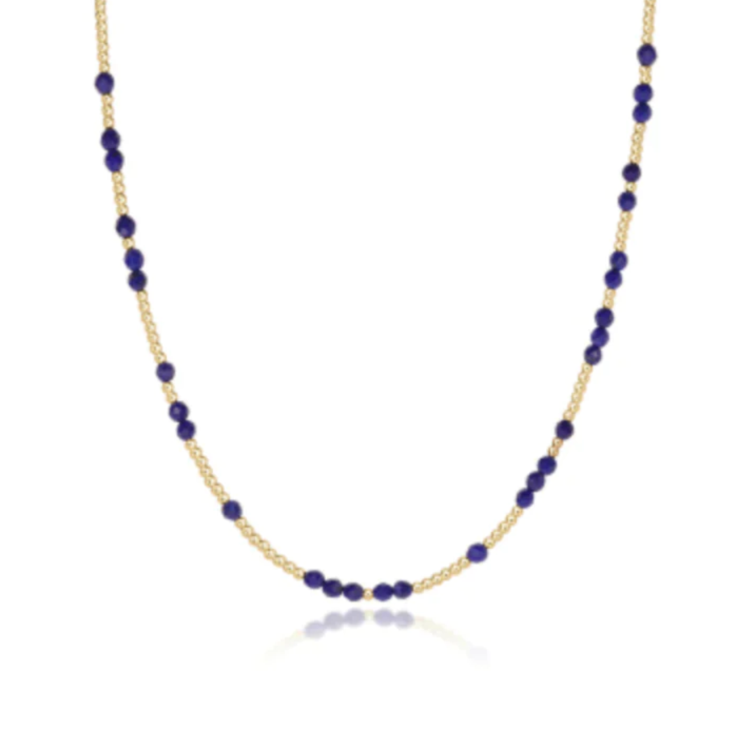 15" Choker Hope Unwritten Gemstone in Lapis