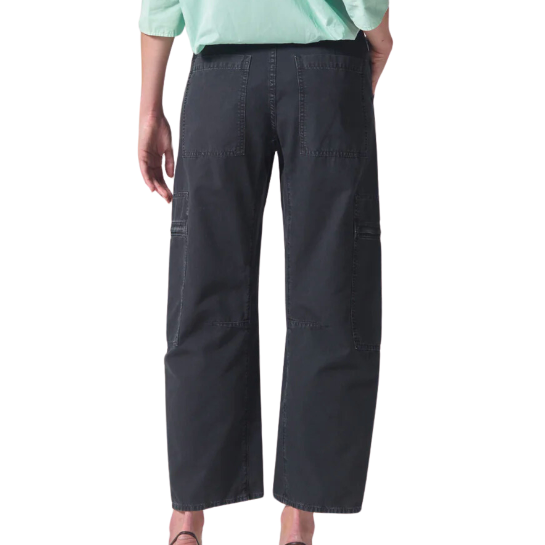 Marcelle Low Slung Easy Cargo in Washed Black
