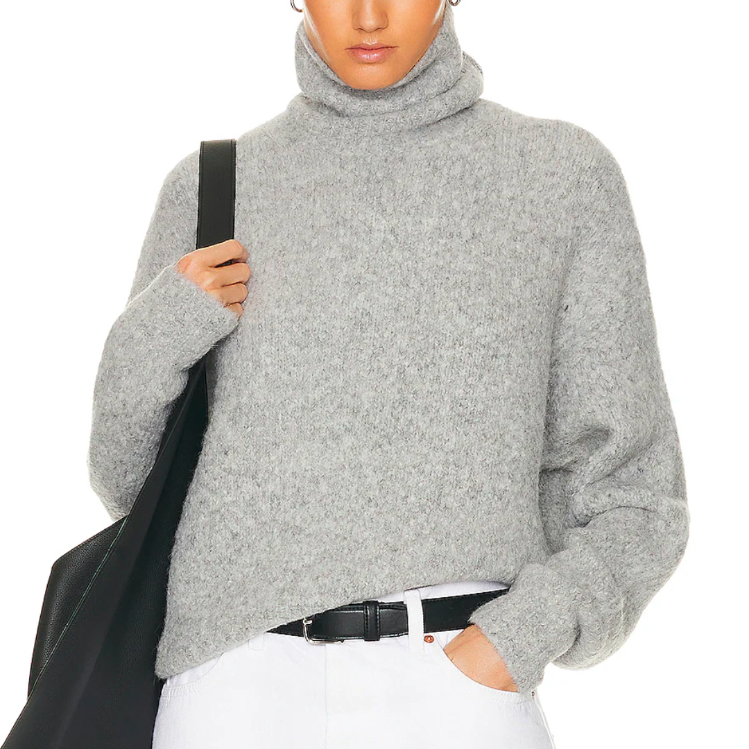 Sierra Sweater in Light Grey Melange