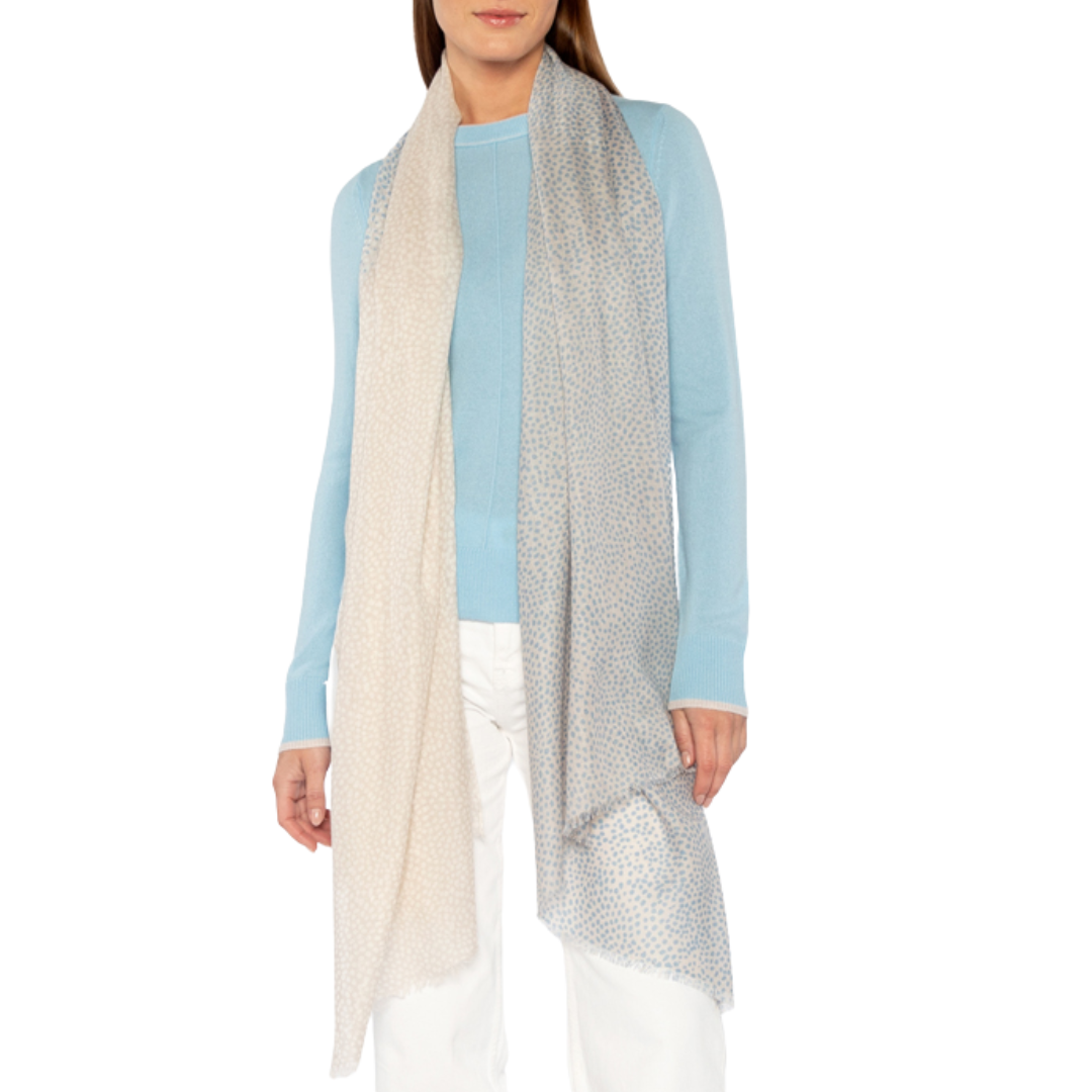 Dots Print Scarf in Tranquil Multi