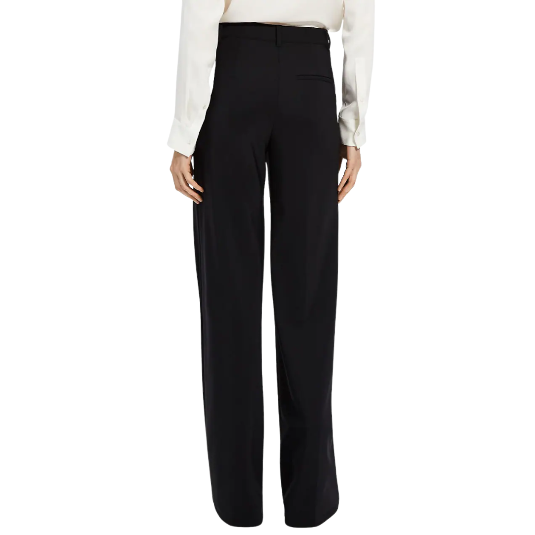 Terena Precision Ponte High Waist Trousers in Black