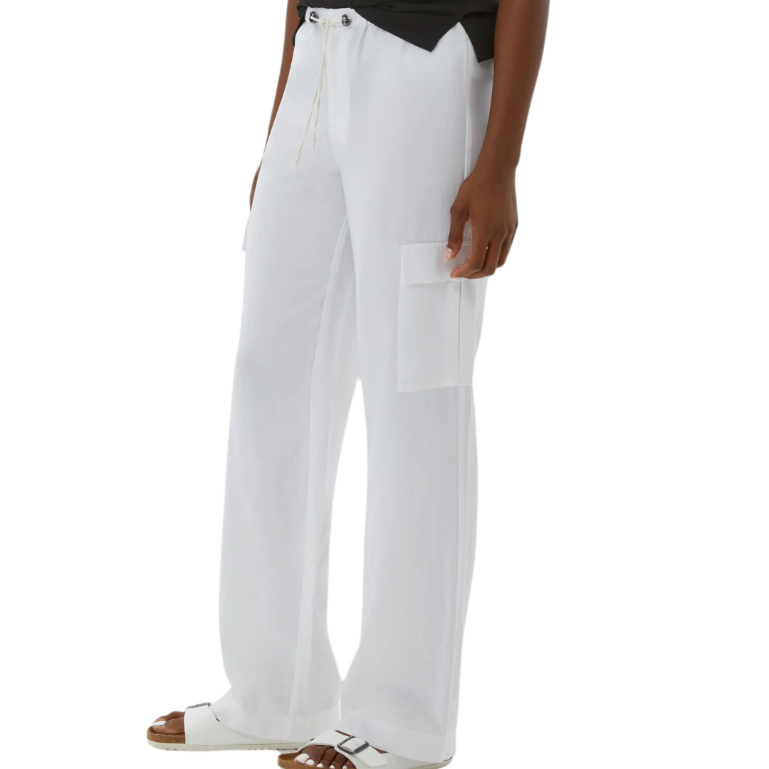 Seaview Easy Leg Cargo Pant in White