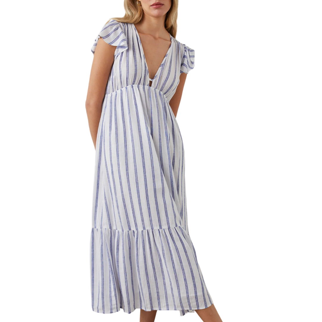 Tina Dress in Villa Stripe