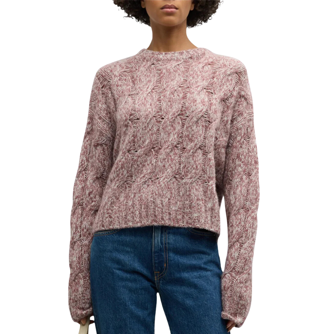 Tristan Marled Crewneck Pullover in Marled Cimarron