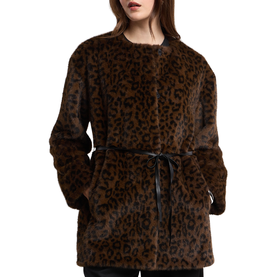 Marmont Luxe Faux Fur Jacket in Animal