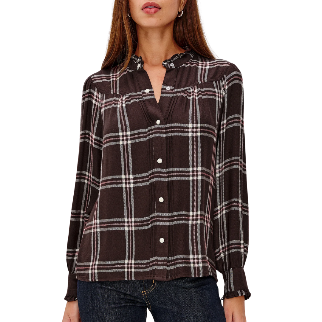 Alanna Shirt in Chocolate Napoleon