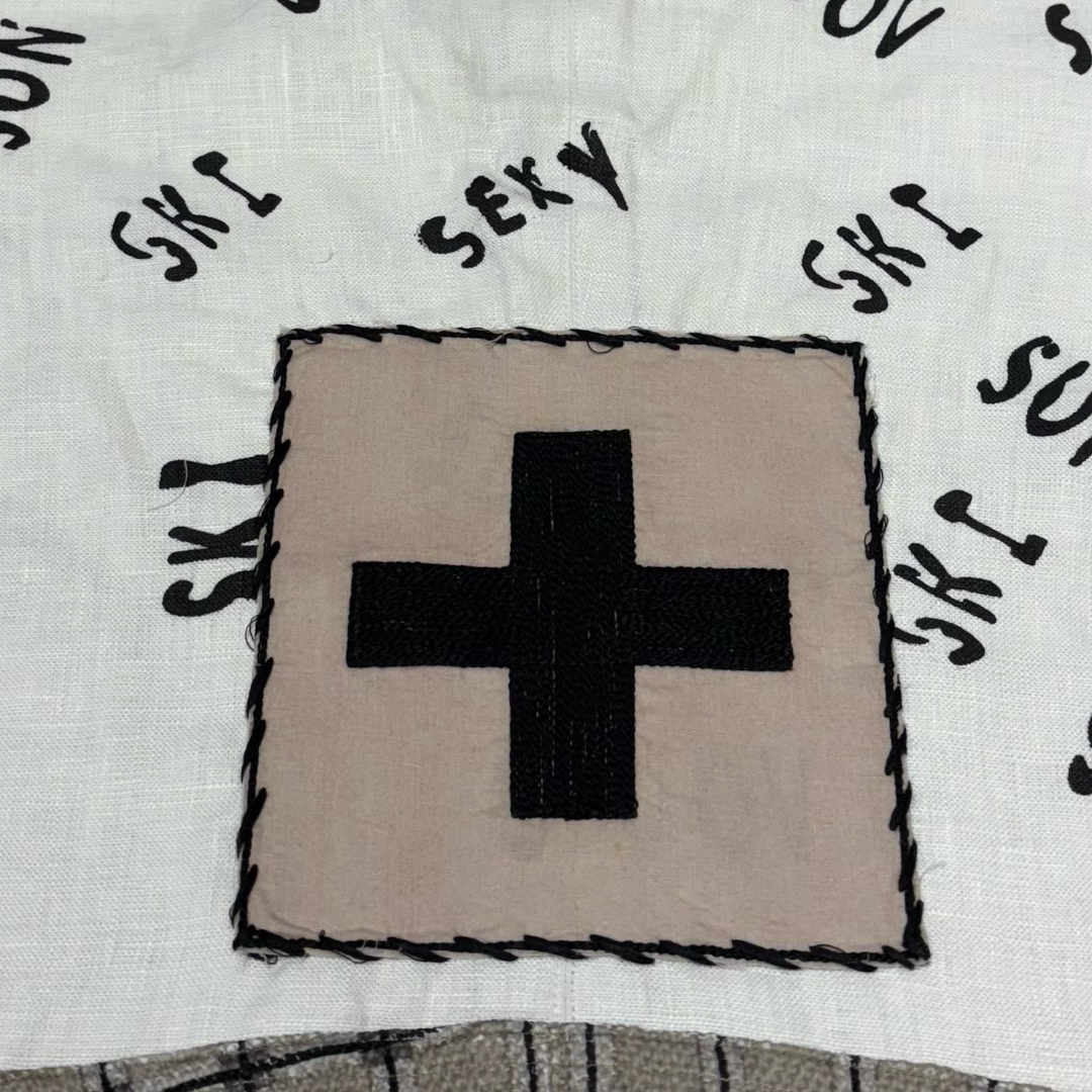 Check Crop Jacket in Taupe