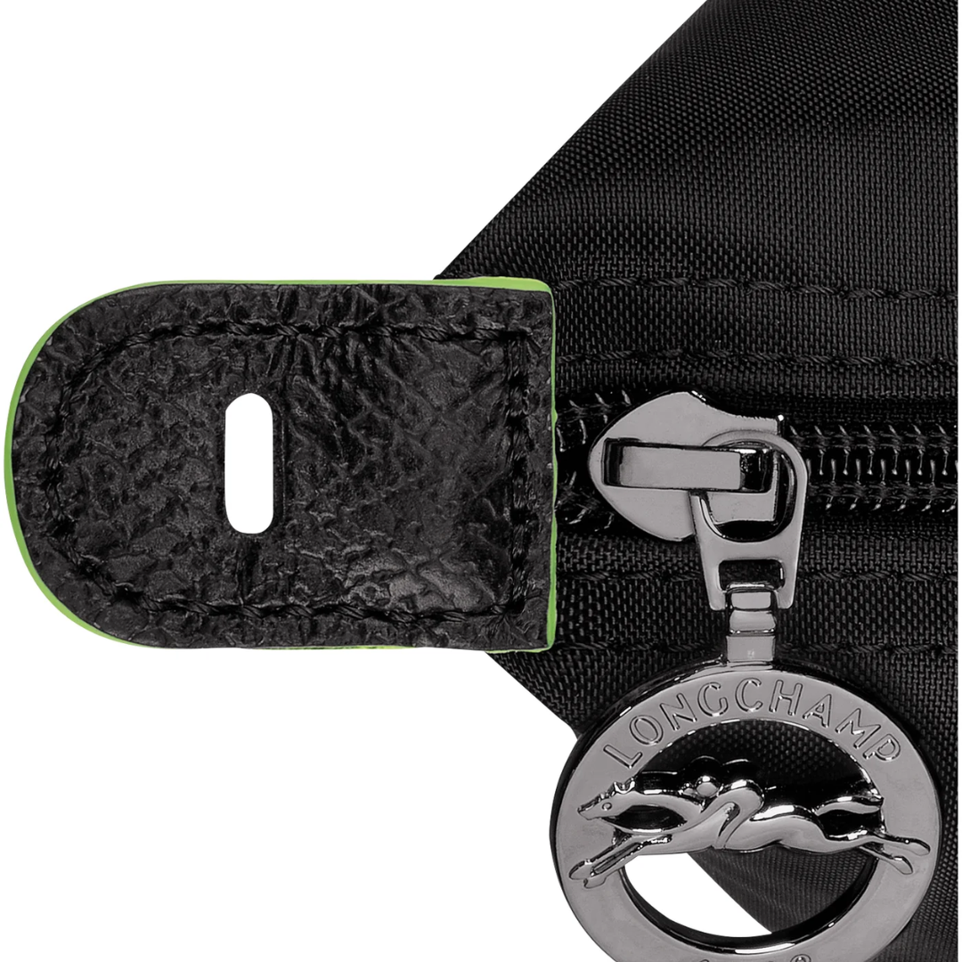 Green Line Medium Travel Bag in Black