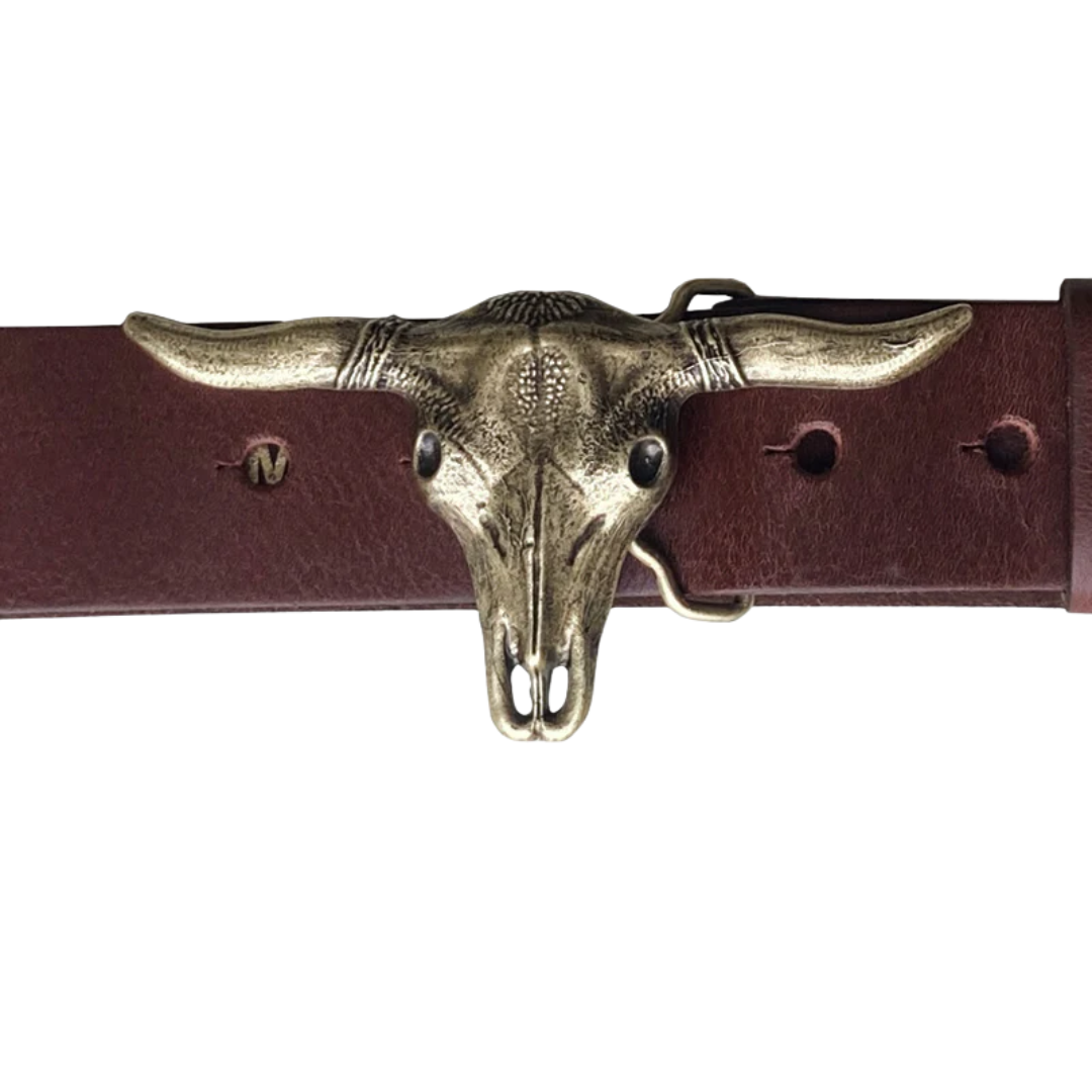 Steer Belt in Chocolate