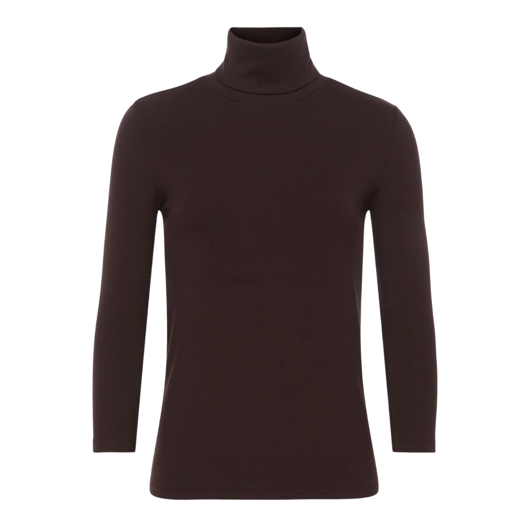 Aja Turtleneck in Coffee Bean