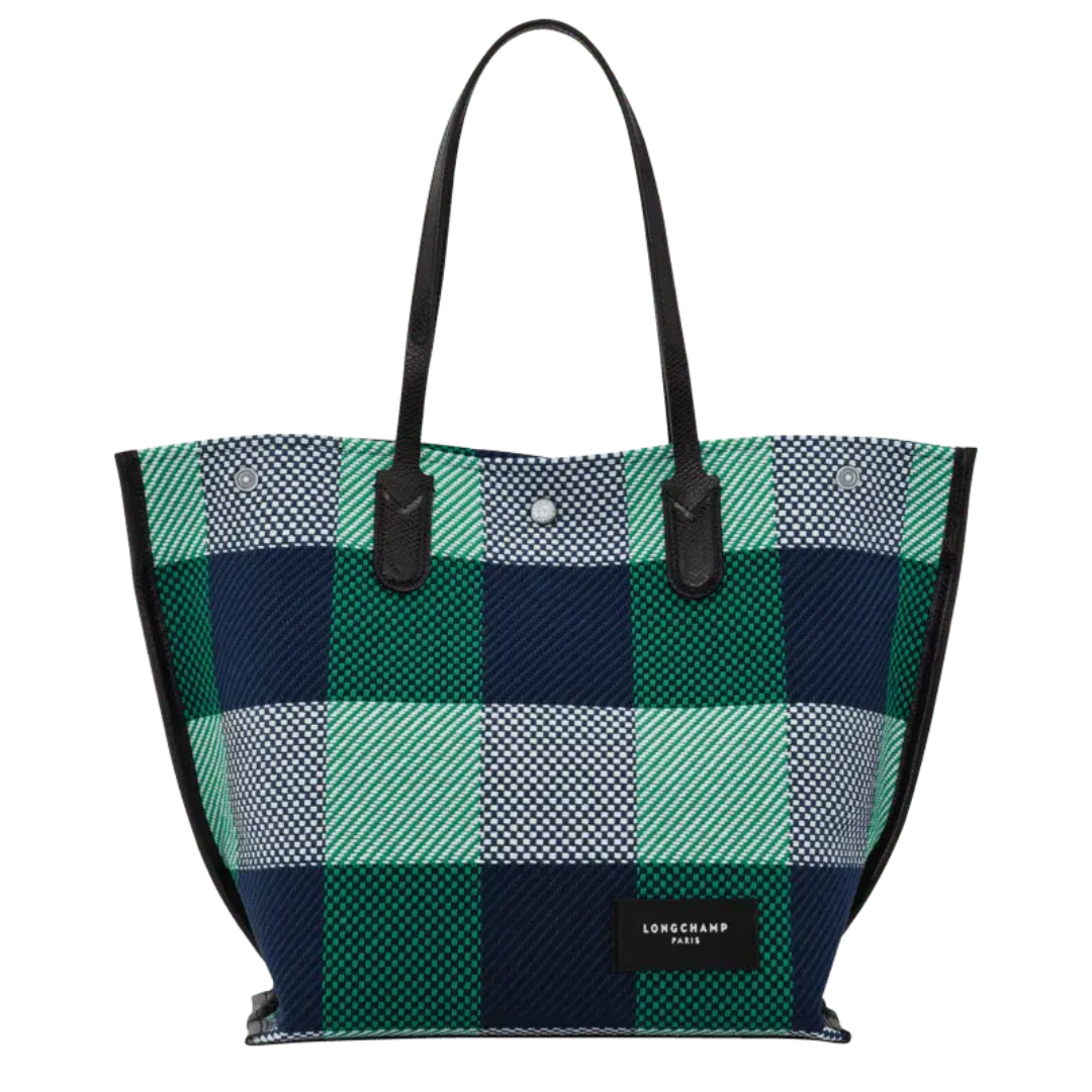 Shopper Bag L in Navy Blue/Gazon