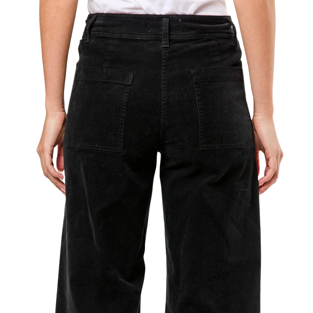 Megan Corduroy Pant in Jet Black