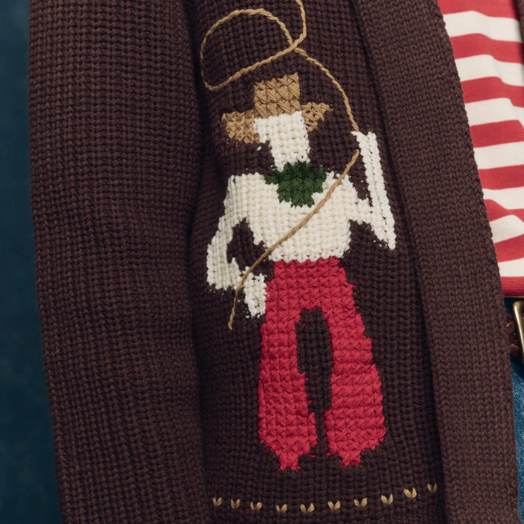 Lasso Lodge Cardigan in Umber