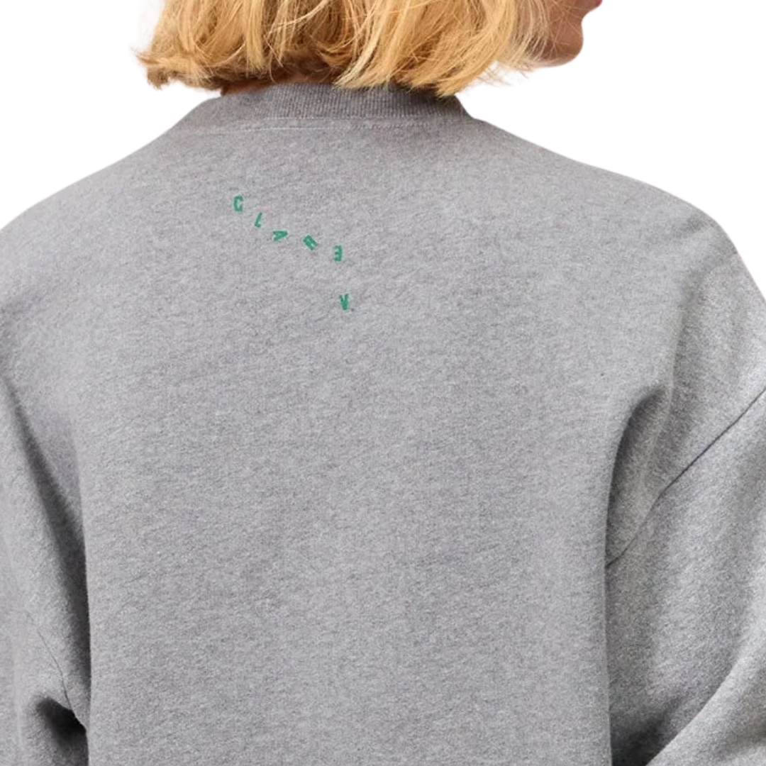 Oversized Ciao Grand Block Sweatshirt in Grey Mélange