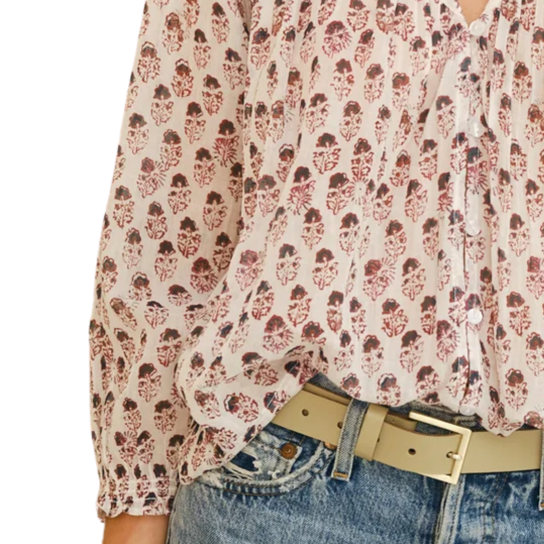 Kiki Long Sleeved Top in Blue