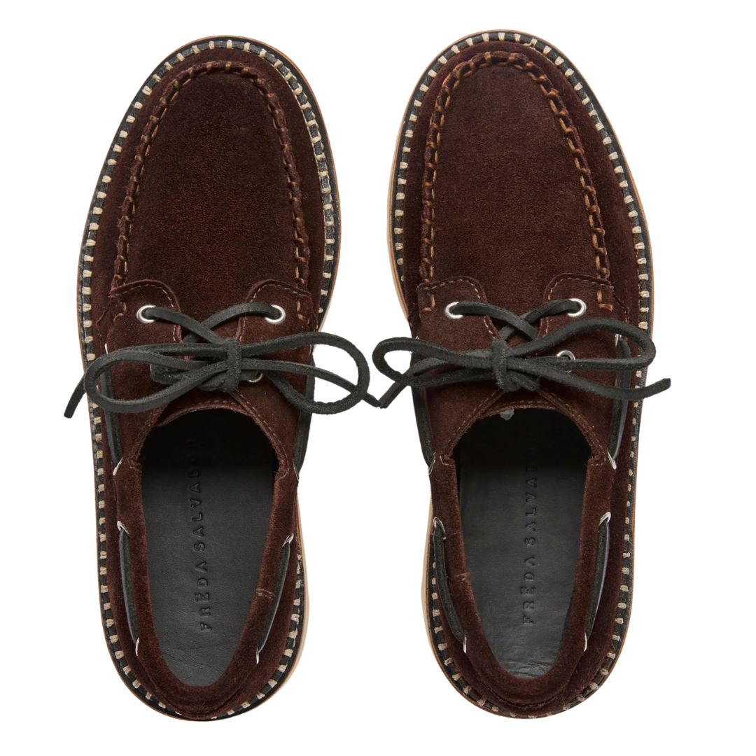 Collins Lug Loafer in Coffee Suede