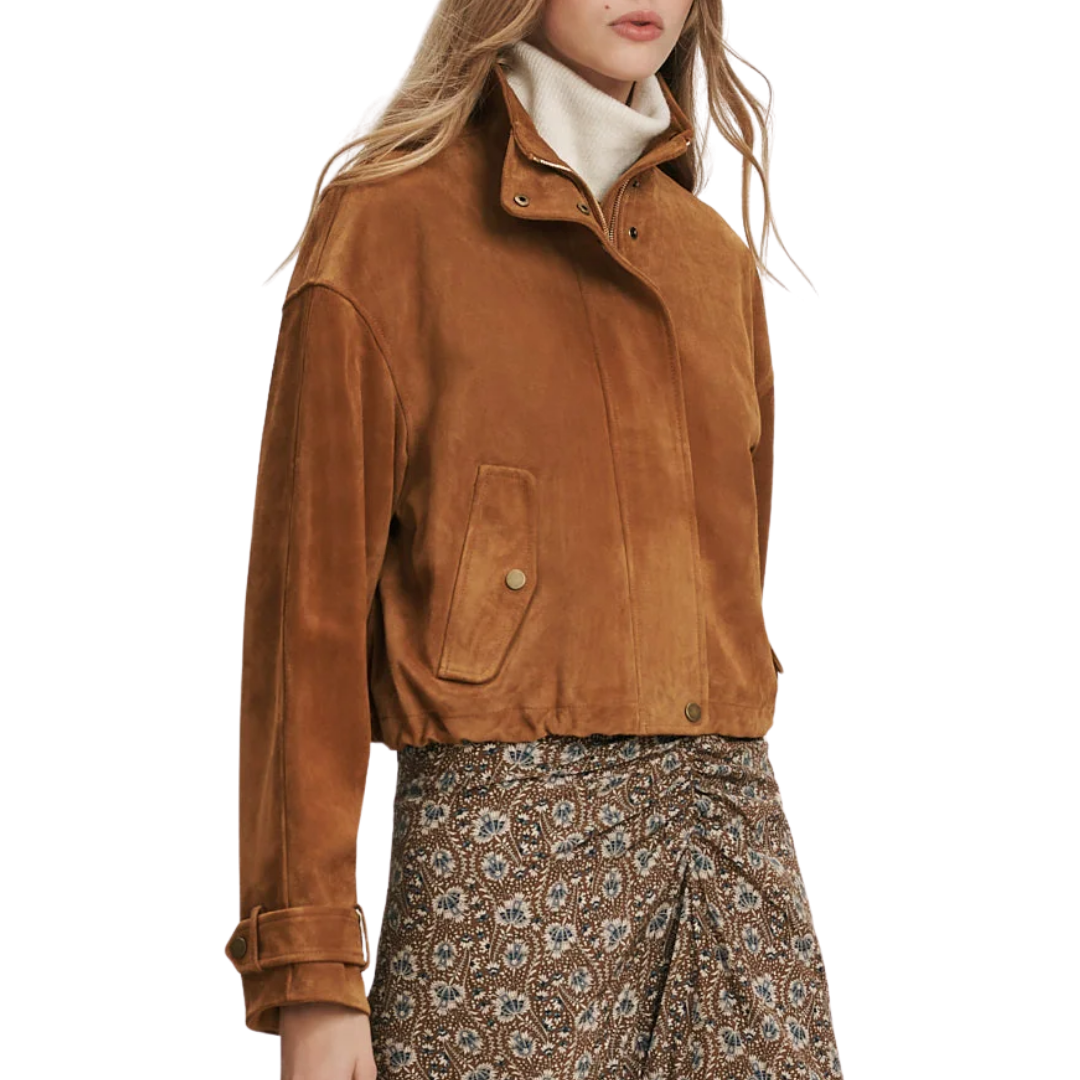 Bateman Suede Jacket in Acorn