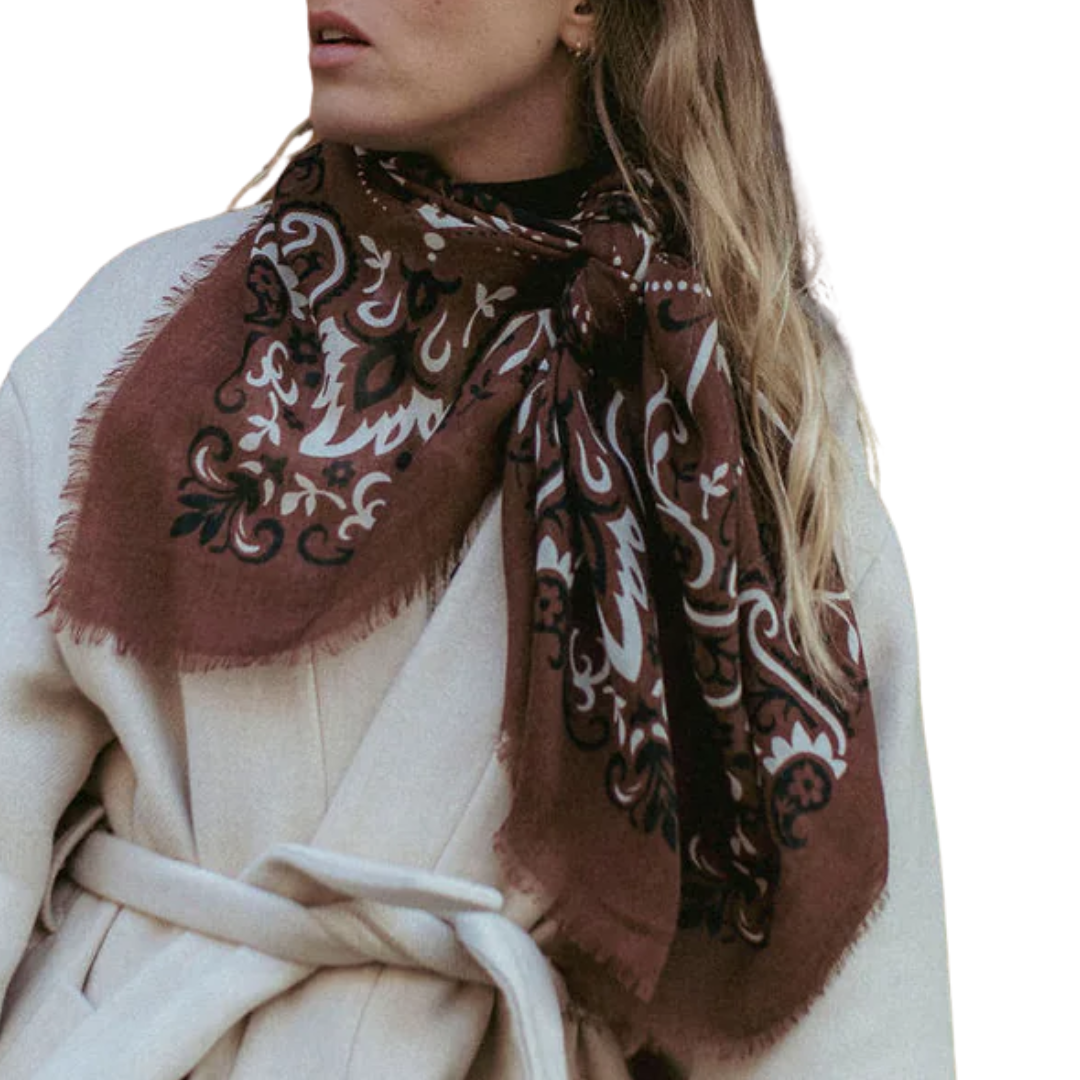 Bandana Scarf in Choco