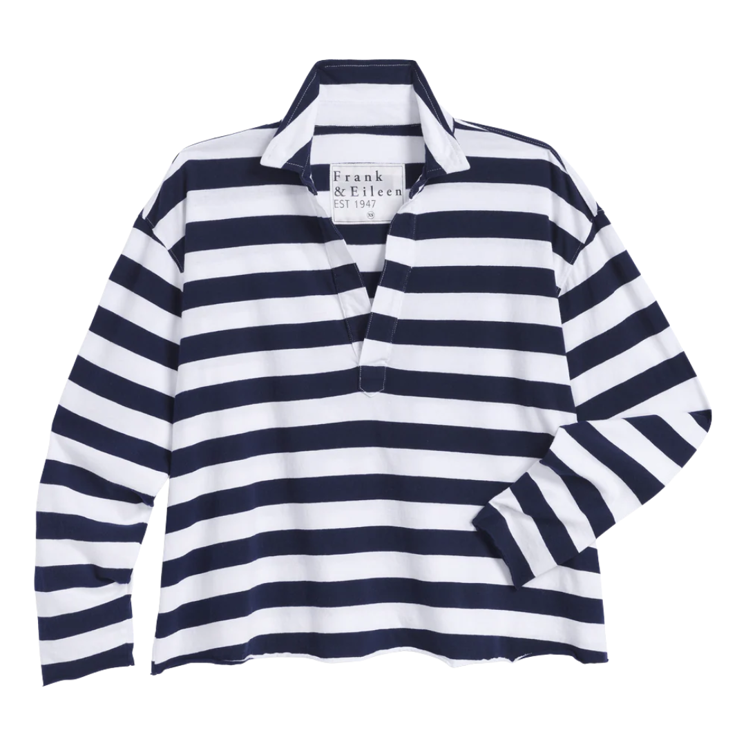 Patrick Popover Henley in Nautical Stripe