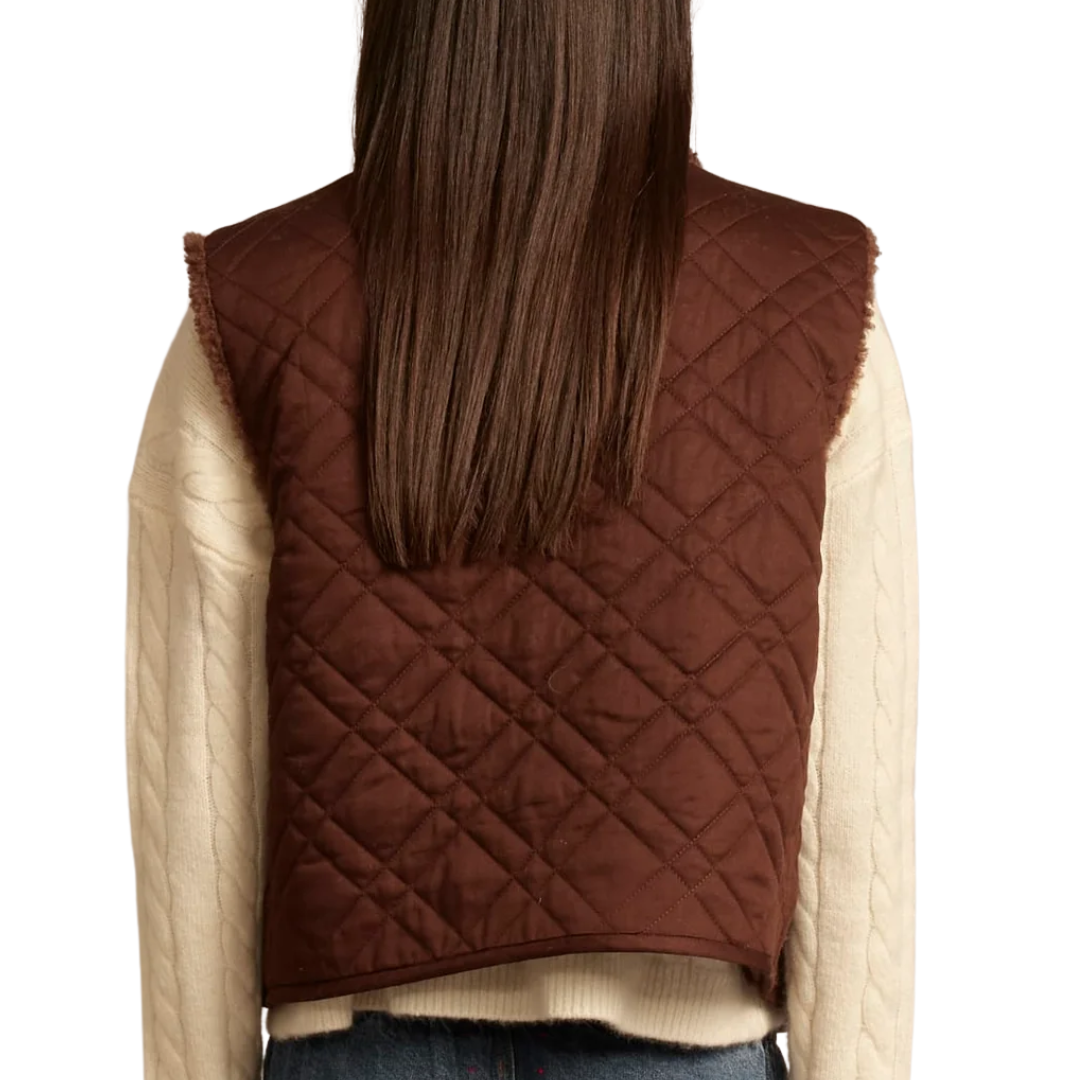 Kensi Vest in Chocolate Brown