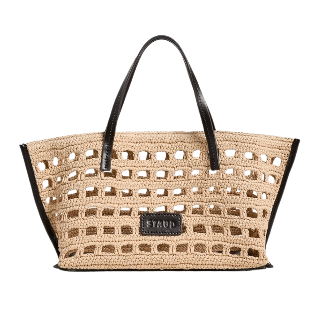 Christos Mini Tote in Raffia Crochet