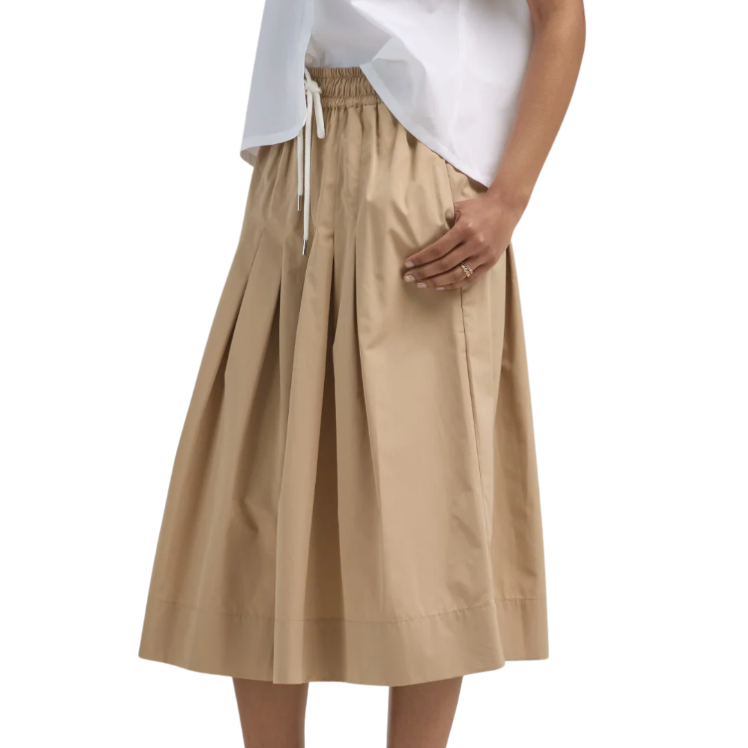 Gates Full Midi Skirt in Khaki
