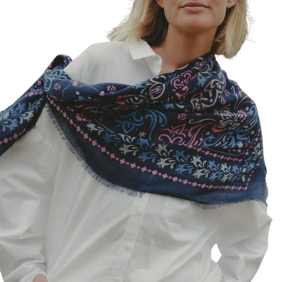 Carnac Bandana Scarf in Blue