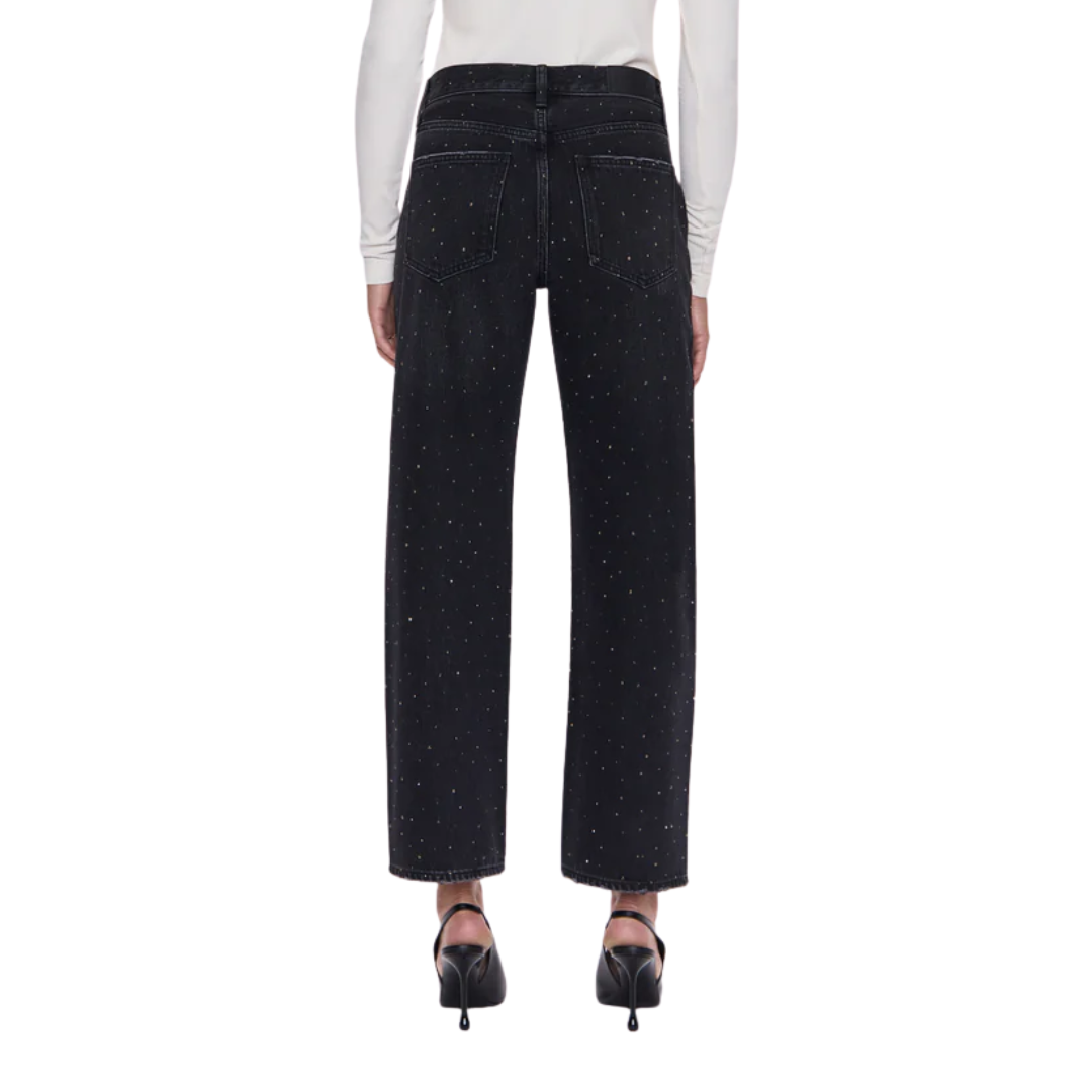 Lexi Mid Ride Bowed Straight in Silver Screen