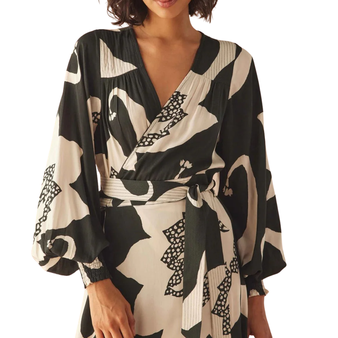 Lorelei Wrap Dress in Audrey Nocturne