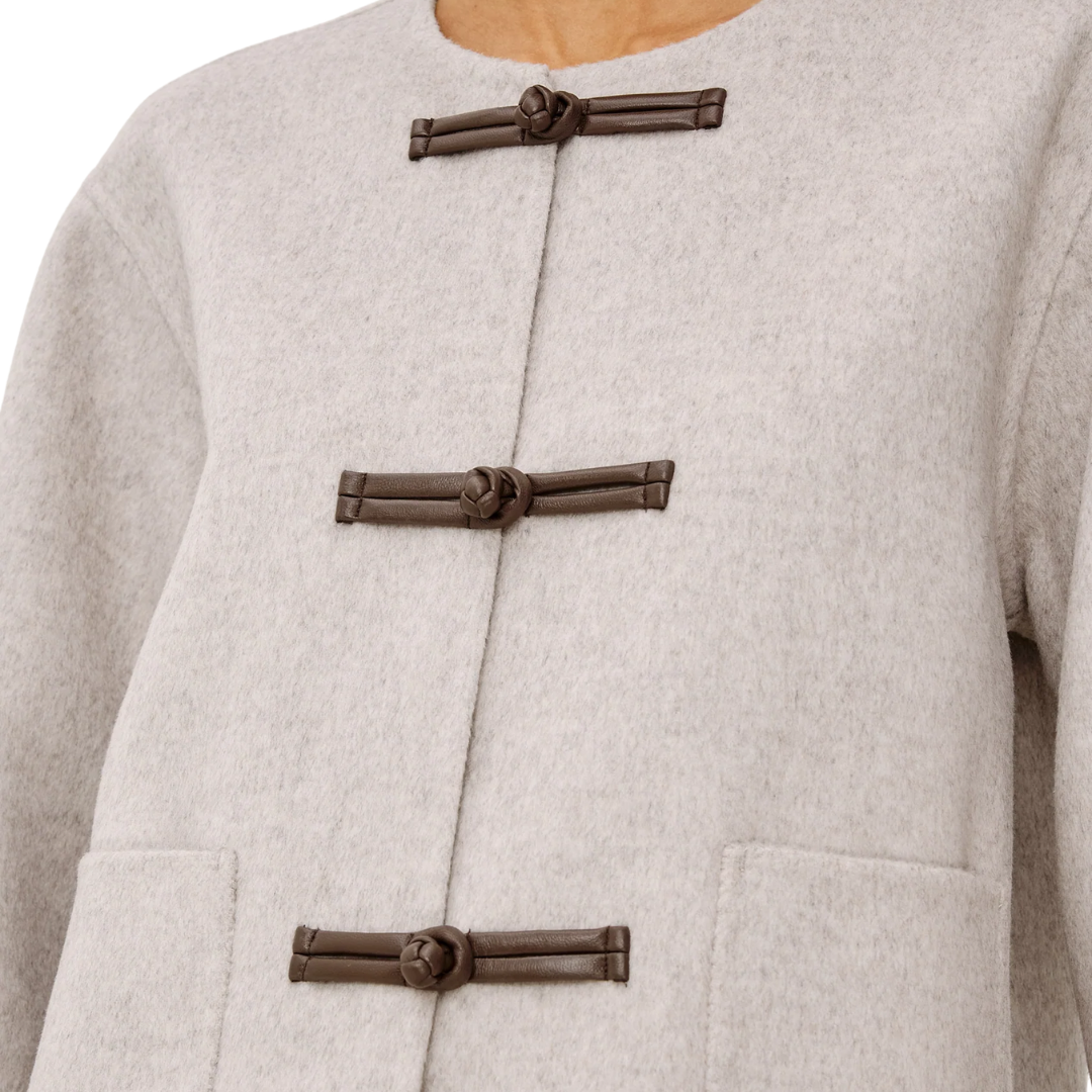 Deidre Jacket in Heather Oat