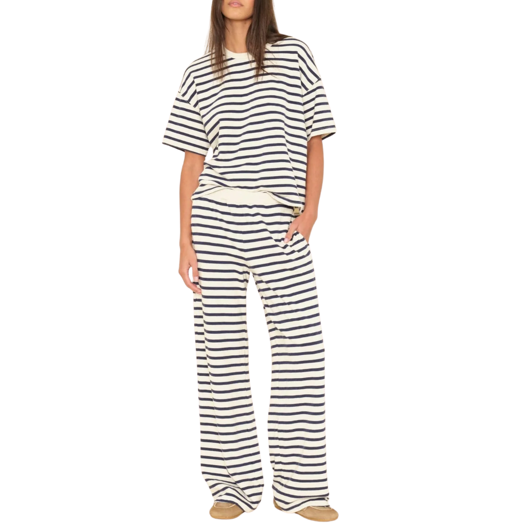 Emmette Sweatpants in Natural Stripe