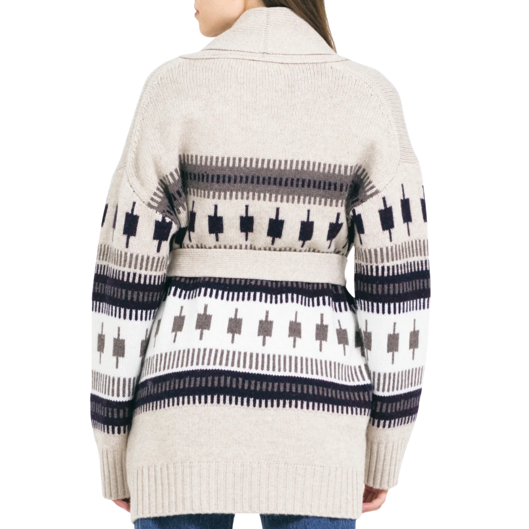 Lovisa Cardigan in Biscuit Combo