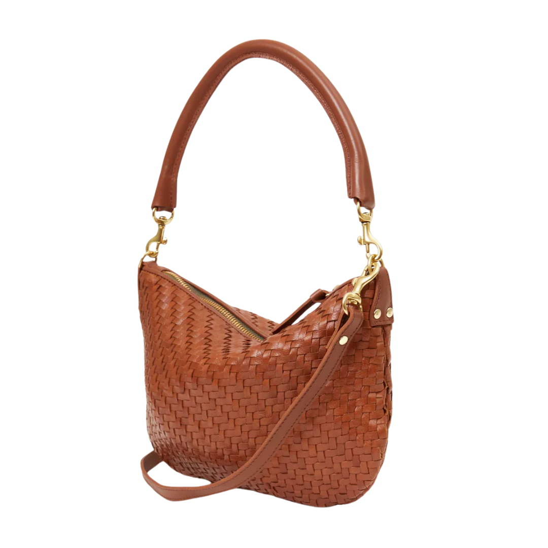 Petit Moyen in Hazelnut Woven Zig-Zag