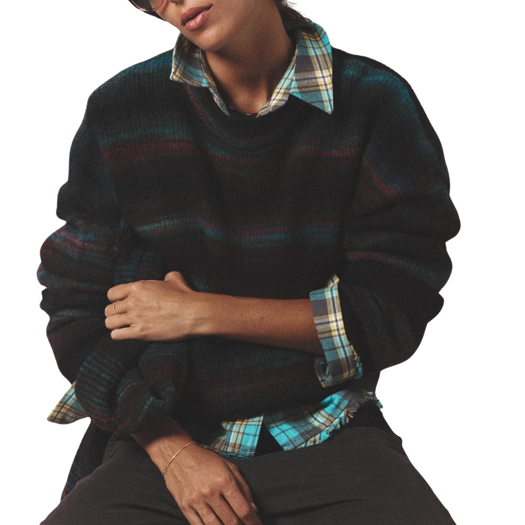 Anders Sweater in Black Ombre