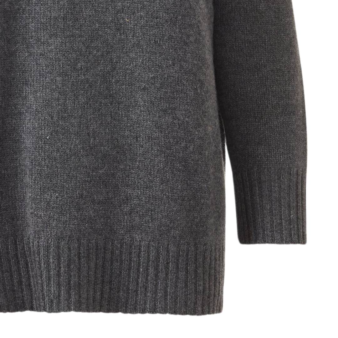 Oversized Cozy Mock Sweater in Flannel