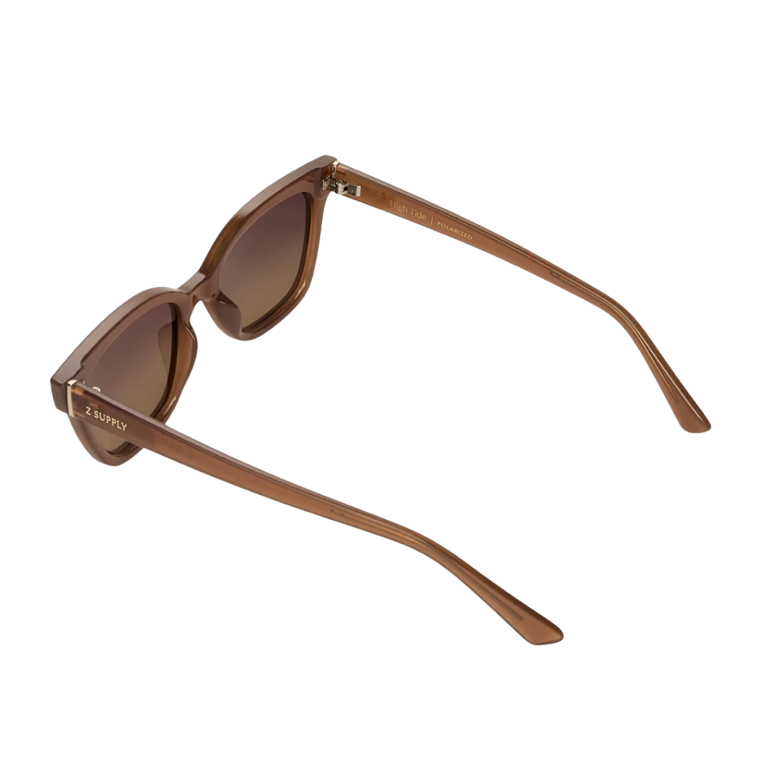 High Tide Polarized Sunglasses in Taupe Gradient