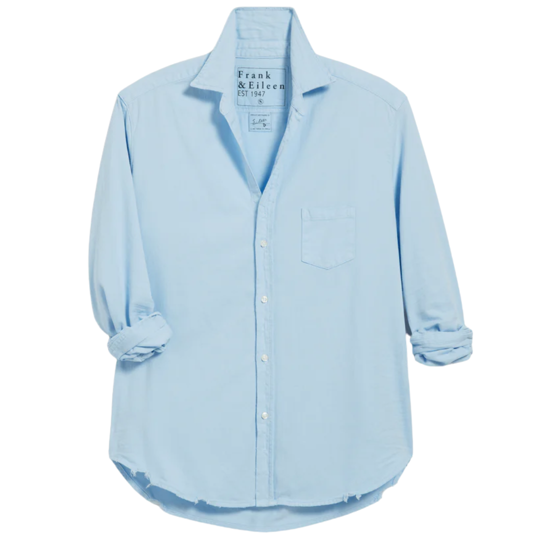 Eileen Relaxed Button-Up in Cloud Denim