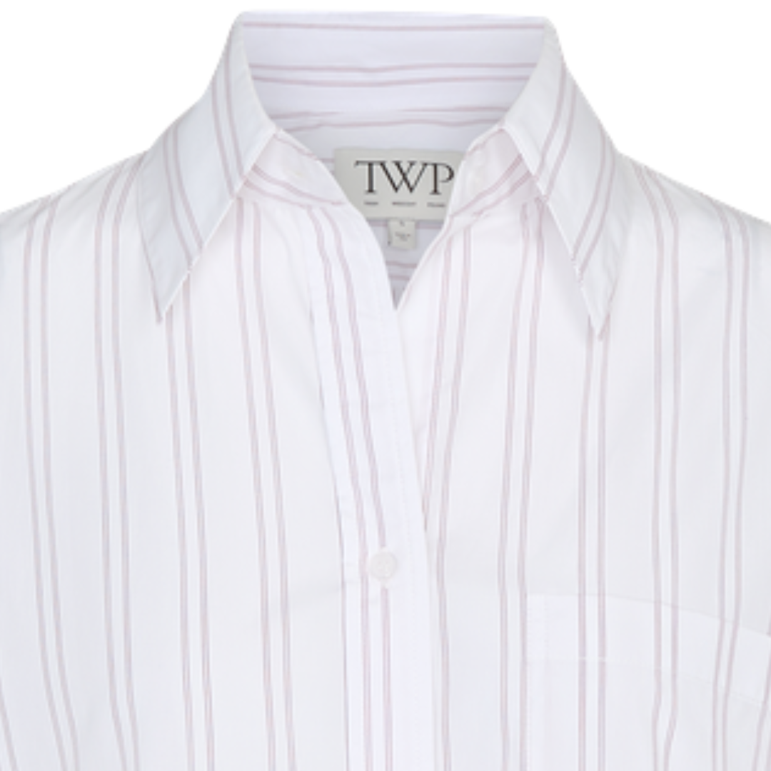 Big Joe Shirt in White/Wine