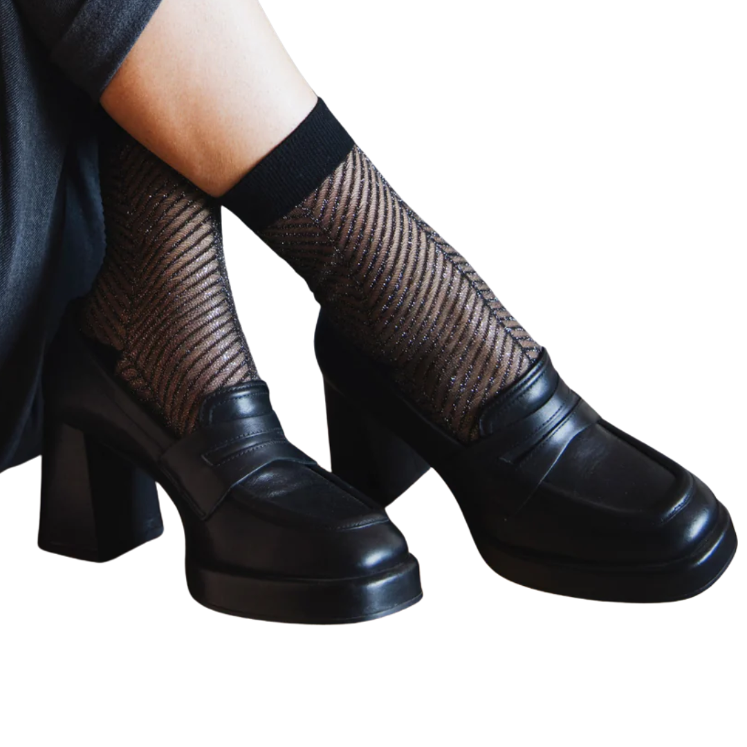 Sapin Argentee Socks in Black