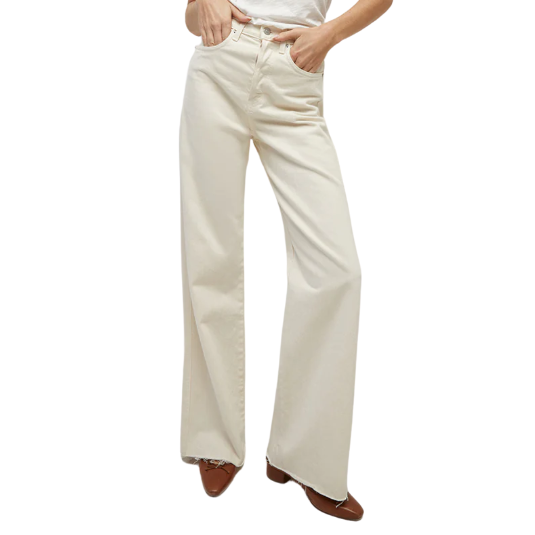 Taylor Wide-Leg Jean in Ecru