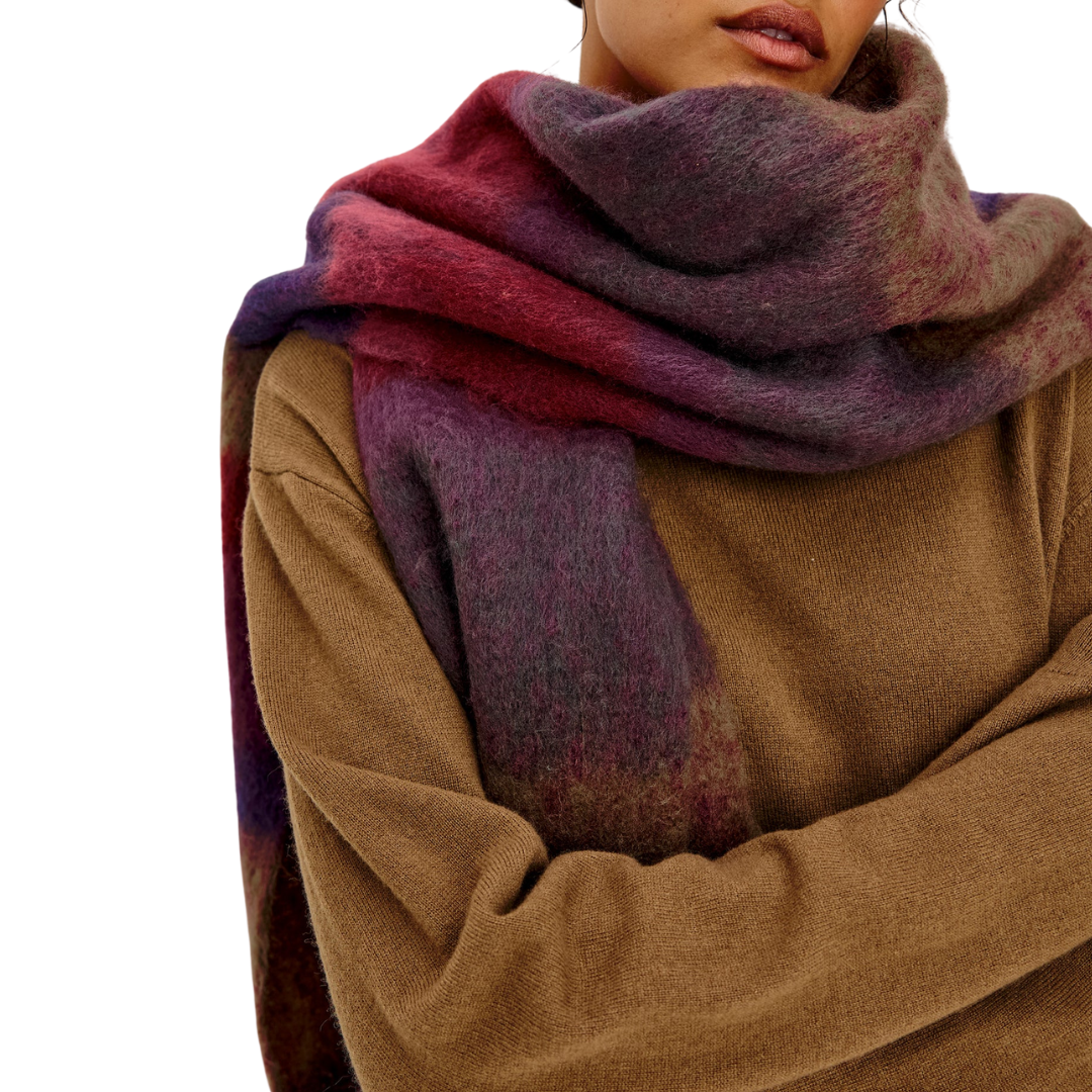 Oslo Scarf in Jewel Stripe