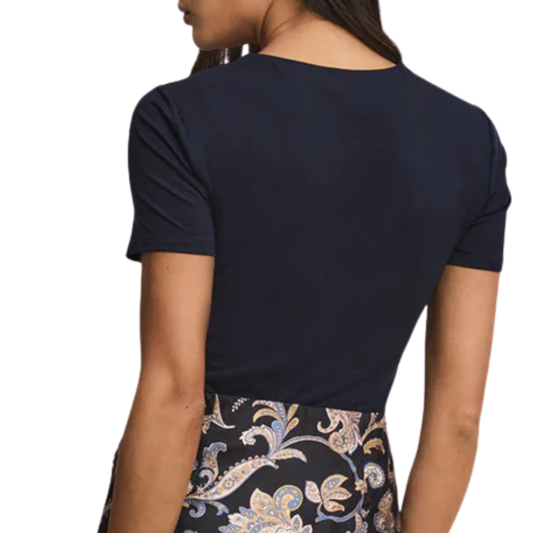 Benedict Crewneck T-Shirt in Navy