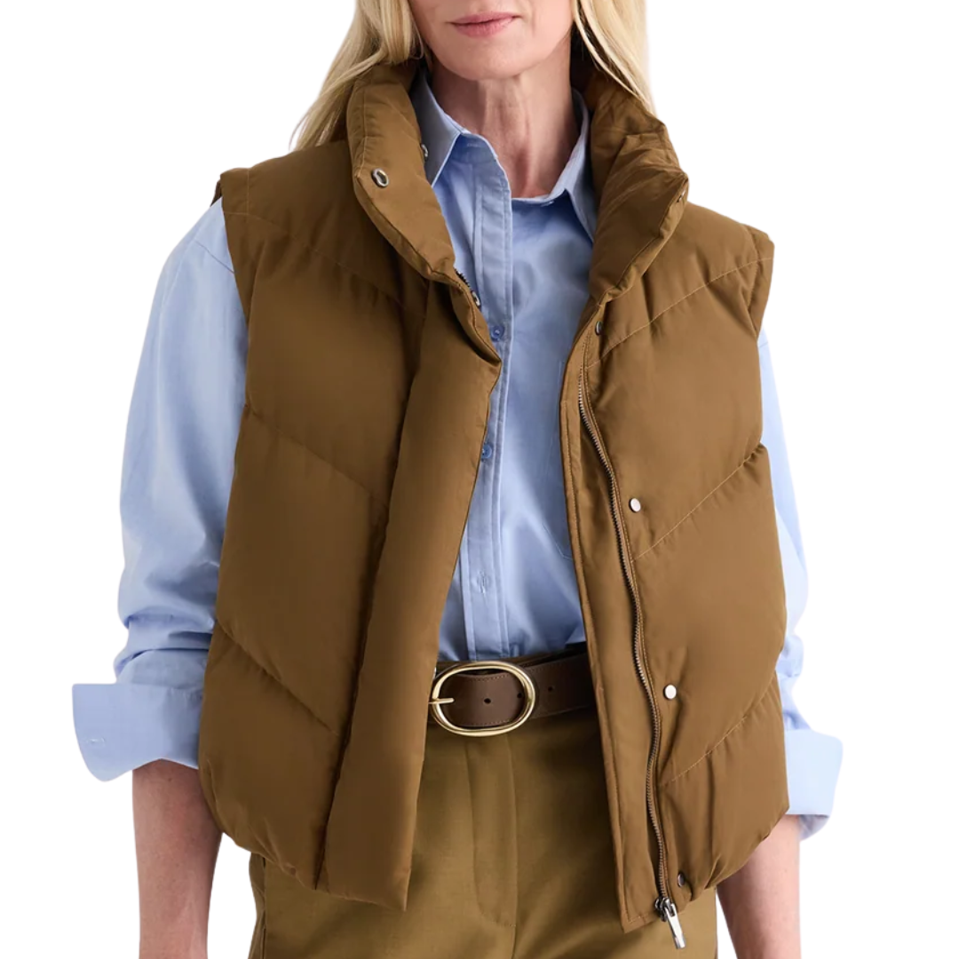 Puffer Vest in Carafe