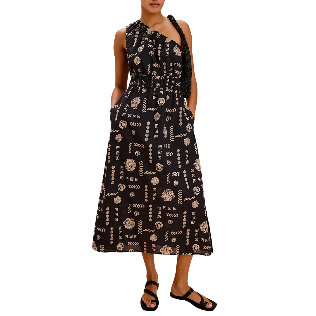 Selani Dress in Beach Shells