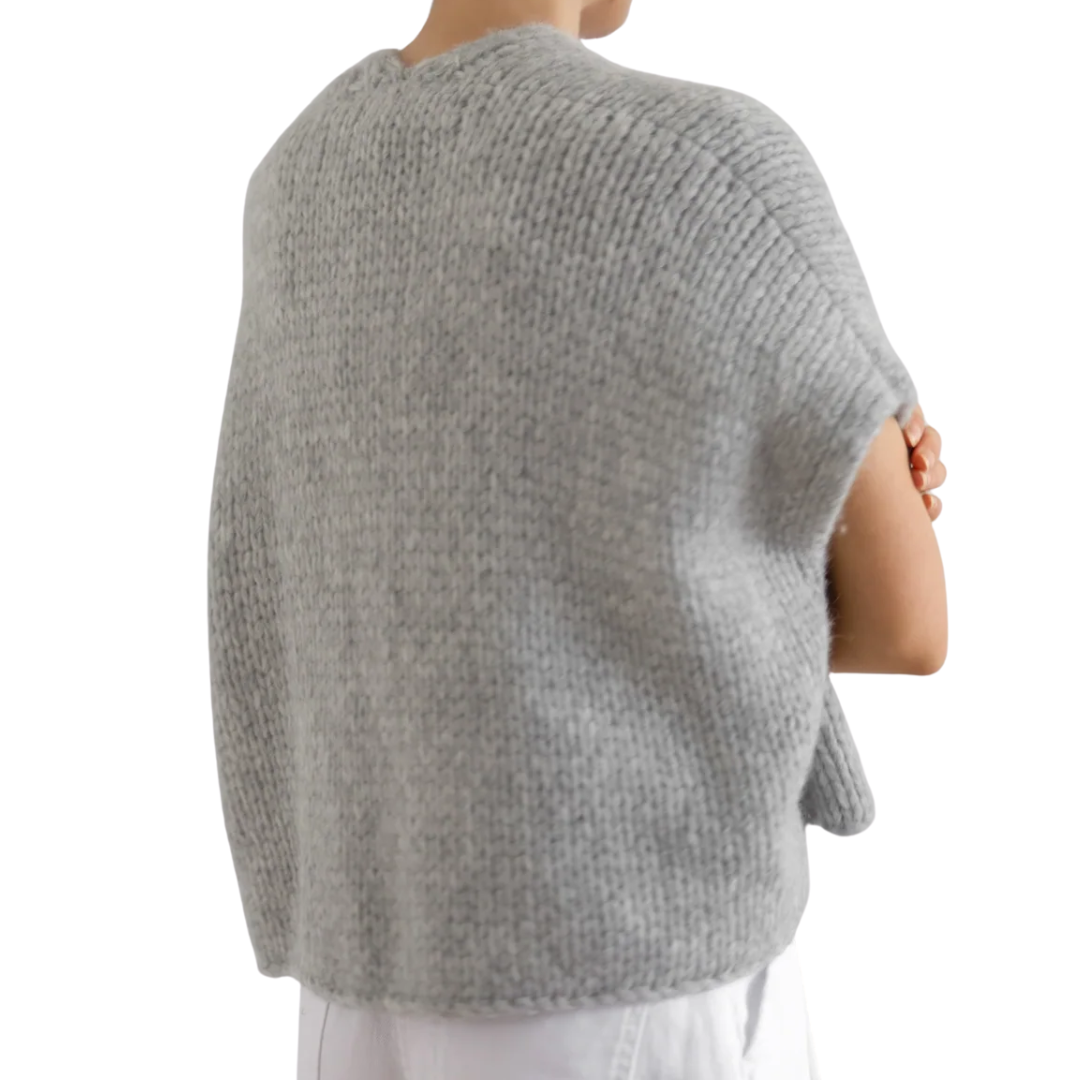 Flor Vest in Light Grey