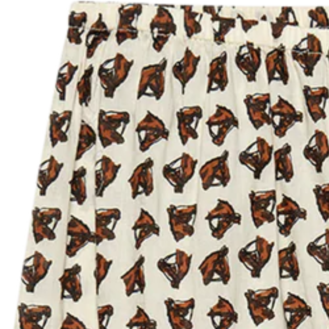 The Easy Sleep Pant in Cream Horse Medallion Print