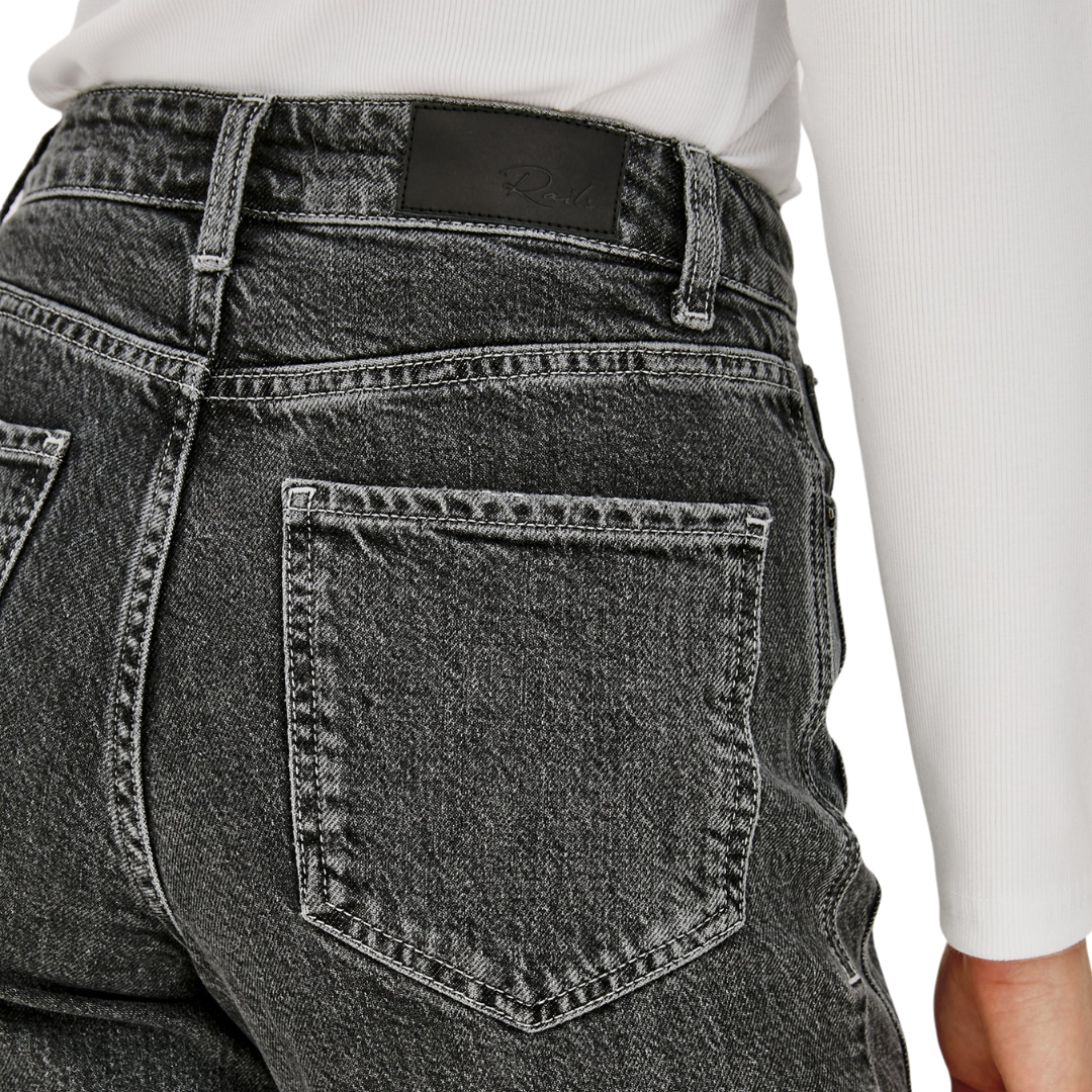 Getty Twist Seam Wide Leg in Washed Charcoal